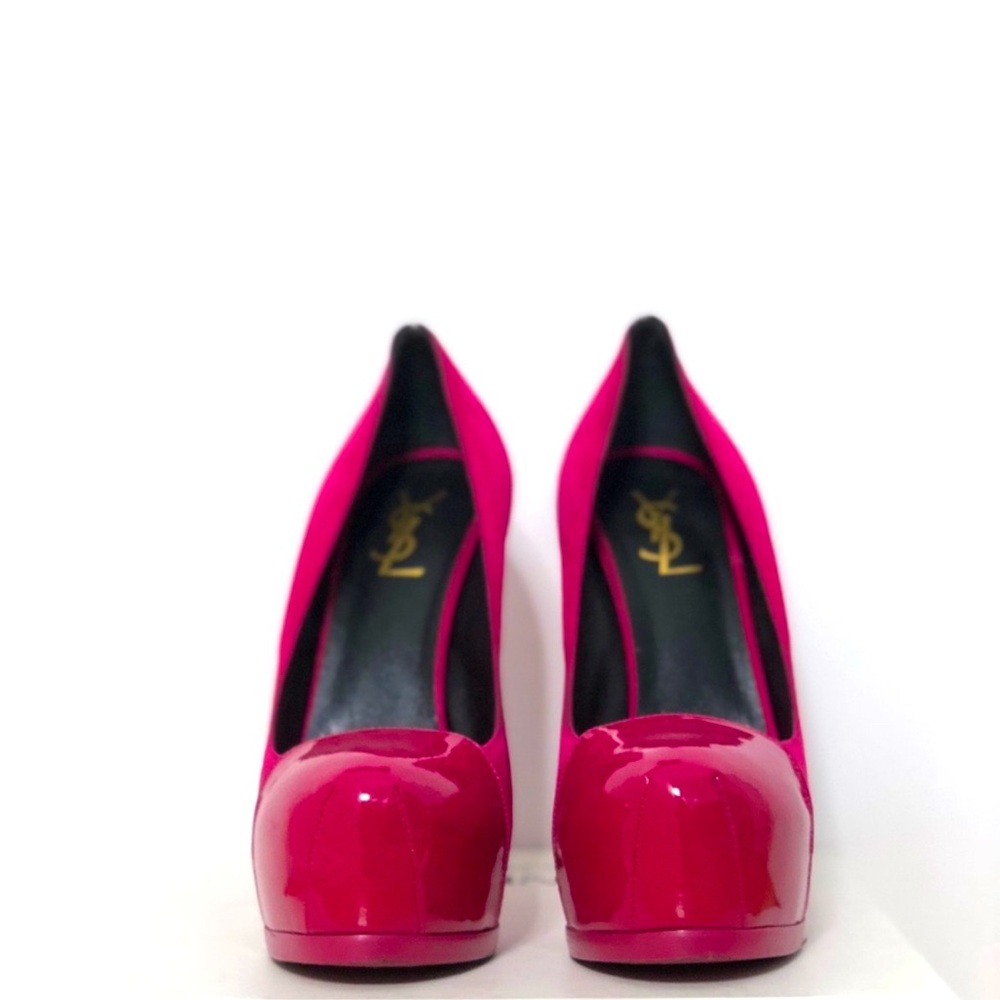 YSL Heel measures approximately 150mm/6 inches , front 50mm/ 2 inch platform